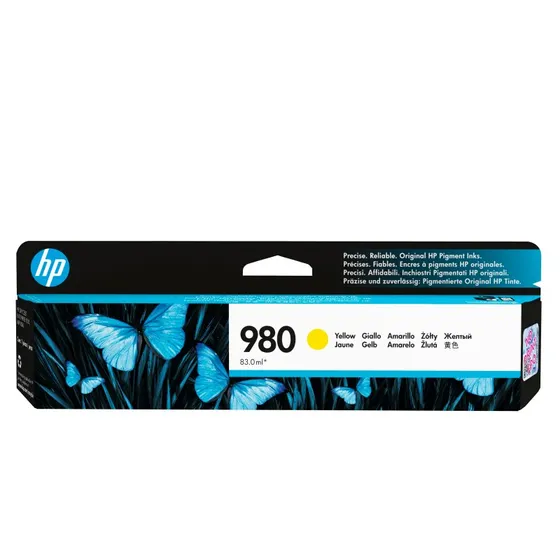 HP 980 Gul Blækpatron D8J09A – 6600 Sider