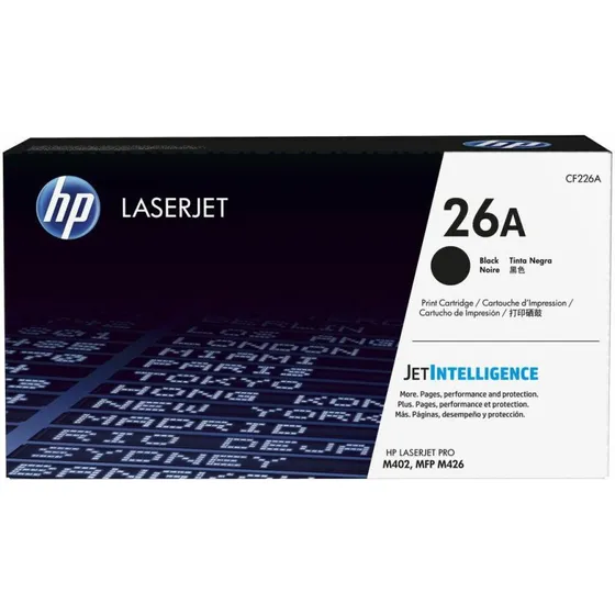 HP 26A Sort Toner CF226A, 3100 Sider