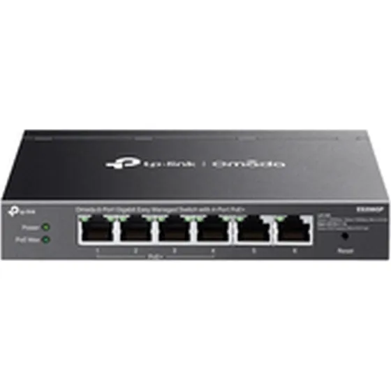TP-Link Omada ES206GP 6-port PoE+ switch, sort