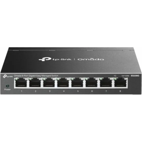 TP-Link Omada ES208G 8-port Gigabit Managed Switch, sort