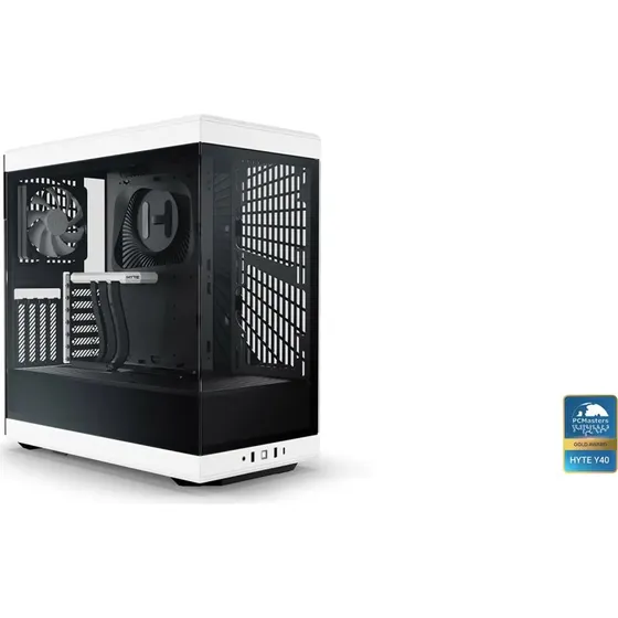 HYTE Y40 Black/White Miditower med Panoramic Glas