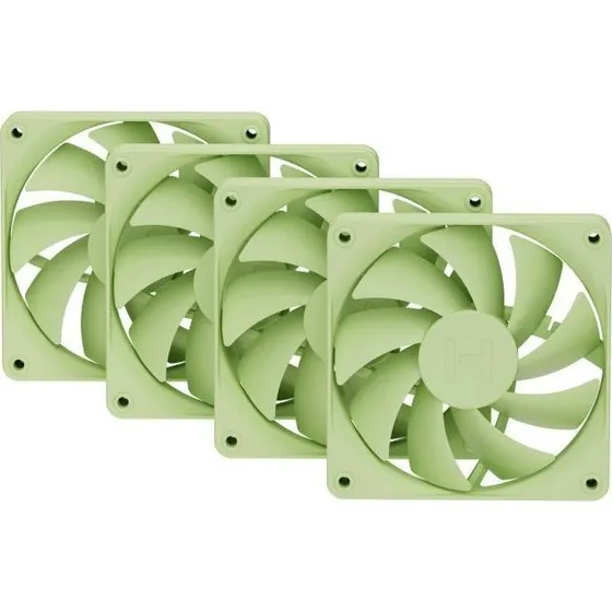 HYTE FA12 120 mm 4-pack grøn, 1500 RPM, 28 dBA
