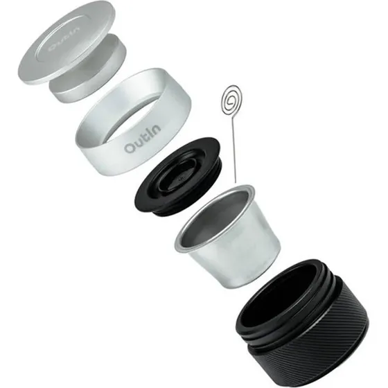 Outin OTEM-01-ACCESSORY-KIT, Sort/Sølv, Nano Espresso