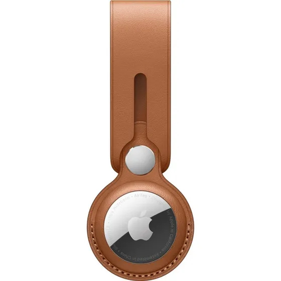 Apple AirTag Læder Loop Saddle Brown
