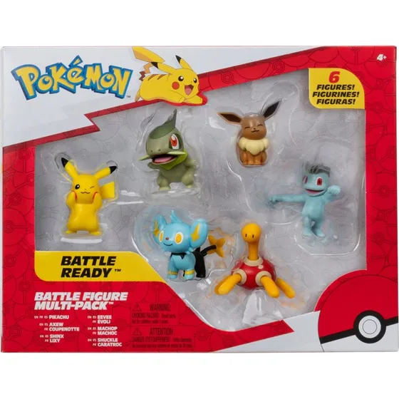 Pokémon Battle Figure 6 Pk (PKW3614) – 6 ikoniske Pokémon i kamp