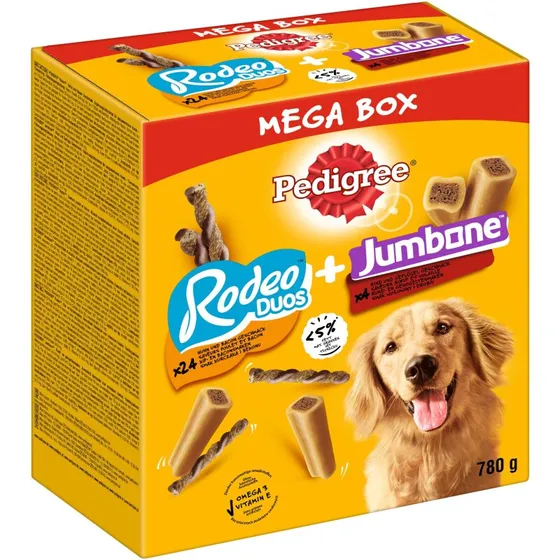 Pedigree Snacks Mixpack Rodeo Duos & Giant Bones 780g