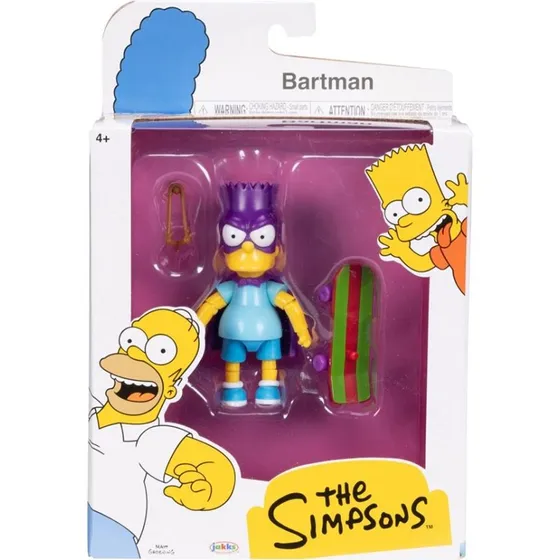 Jakks The Simpsons Bartman 13 cm med Skateboard