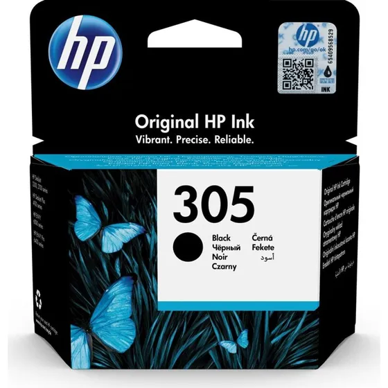 HP 305 Sort Blækpatron, 1 stk.