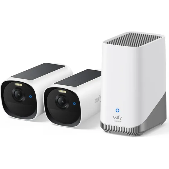 Anker eufyCam E40 2-Kamera-Sæt med HomeBase S380, Hvid