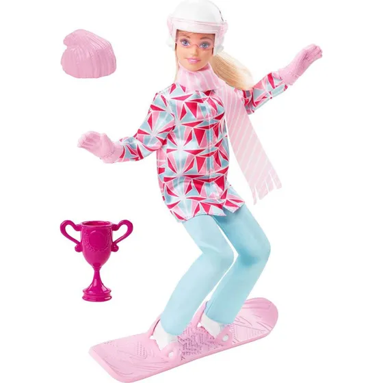 Barbie Winter Sports Snowboarder Dukke (3 år+)