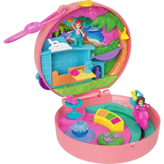 Polly Pocket Eventyr Scooter med hundehvalp – 12 dele