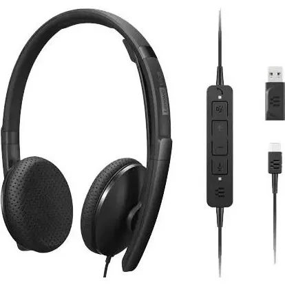 Lenovo 4XD1M45626 USB-C Headset, Sort