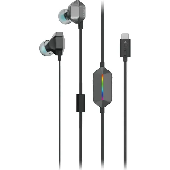 Lenovo Legion E510 RGB In-Ear Headset, USB-C, Stormgrå