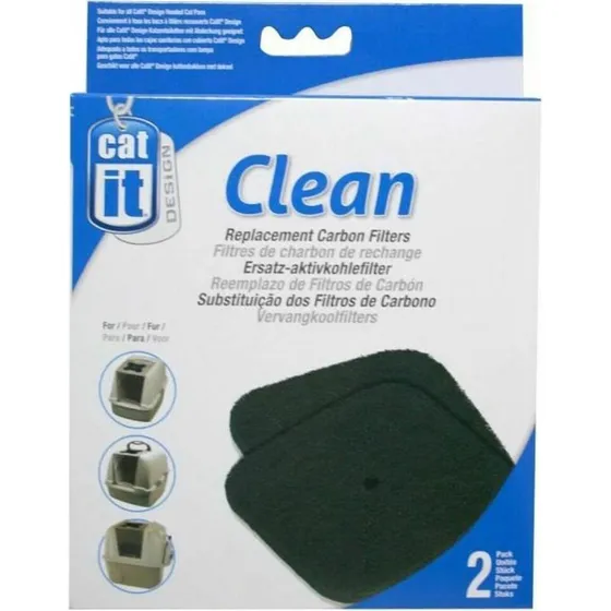 Catit Carbon Filter Set (2-Pack) – Lugtfrit Kattebakke