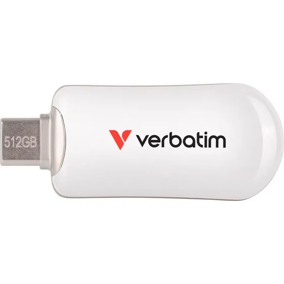 Verbatim Plectra 512 GB USB-C hukommelsesstik hvid