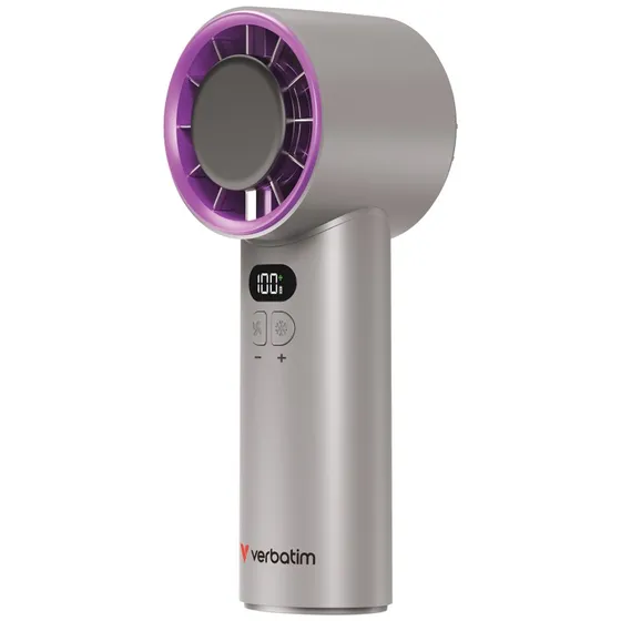 Verbatim Cool 'n' Go Ice Touch Køleventilator Grå Lilla