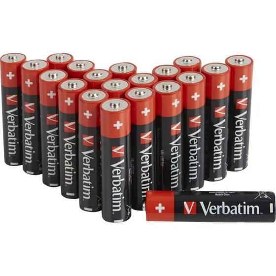 Verbatim AAA Alkaliske Batterier 20-pak