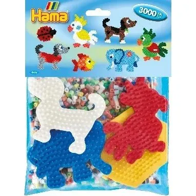Hama Midi 4 Stiftplader + 3000 Perler
