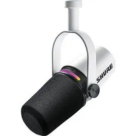 Shure MV7+ Hvid Podcast Mikrofon med USB-C og XLR