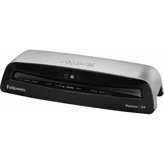 Fellowes Neptune 3 A3 Varmelaminator, sølv med sort, hurtig 1 minut forvarmning