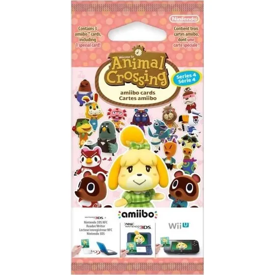 Nintendo Amiibo-kort Animal Crossing Serie 4 (3 kort, inkl. 1 specialkort)