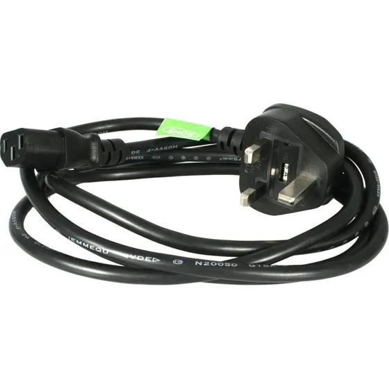 StarTech 6ft (1,8 m) UK Power Cable, 18AWG, Sort