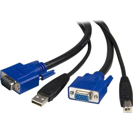 Startech KVM-kabel 3 m USB til VGA, sort