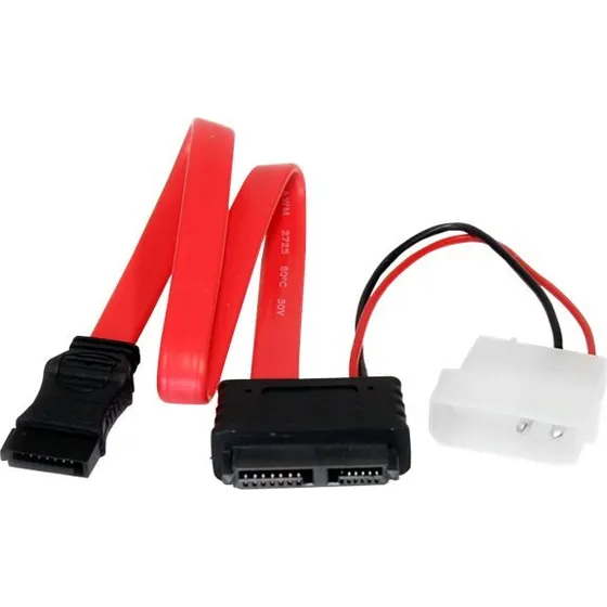 StarTech.com Slimline SATA Rød 91,4 cm med LP4-adapterskabel