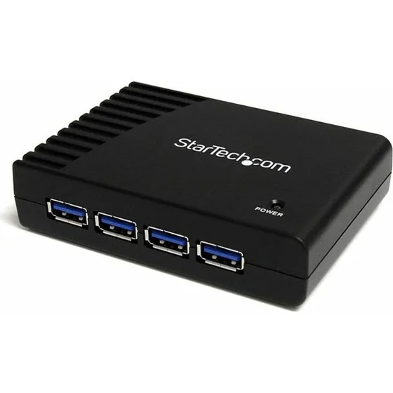 StarTech ST4300USB3EU 4-Port USB 3.0 Hub, Sort