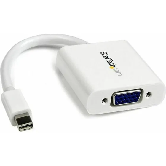 Startech MDP2VGAW Mini DisplayPort til VGA Adapter, Hvid/Sort, 0,12 m