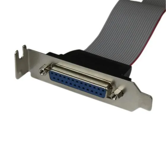 StarTech PLATE25F16LP DB25 til IDC26 Parallel Port Adapter, Grå, Lavprofil