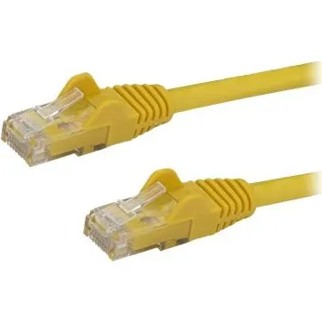StarTech CAT6 2m PoE Ethernet Kabel, Gul, 10GbE, Snagless