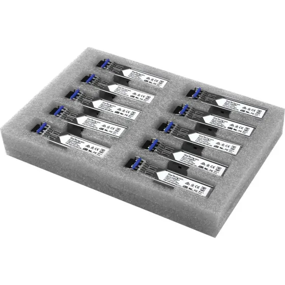 StarTech GLC-LH-SMD 10-Pack SFP Transceiver - 10 km, 1310 nm