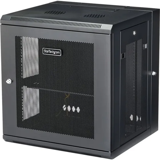 StarTech RK12WALHM 12U Vægmonteret IT-Rack, Sort, 550 mm Dybde
