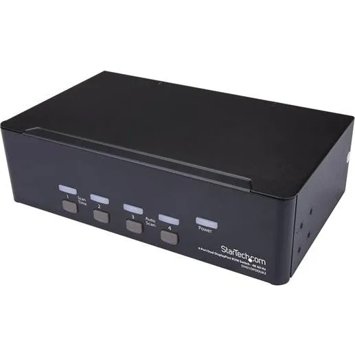 StarTech.com SV431DPDDUA2 4-port DisplayPort KVM med 4K 60Hz