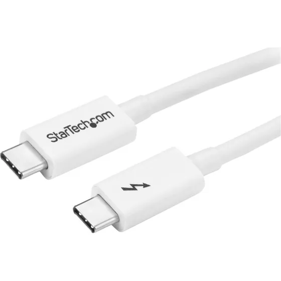 StarTech.com Thunderbolt 3 1m Hvid USB-C Kabel, 20Gbps, 100W PD