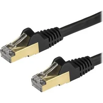 StarTech.com 3m CAT6a STP Snagless RJ45 Patchkabel, Sort