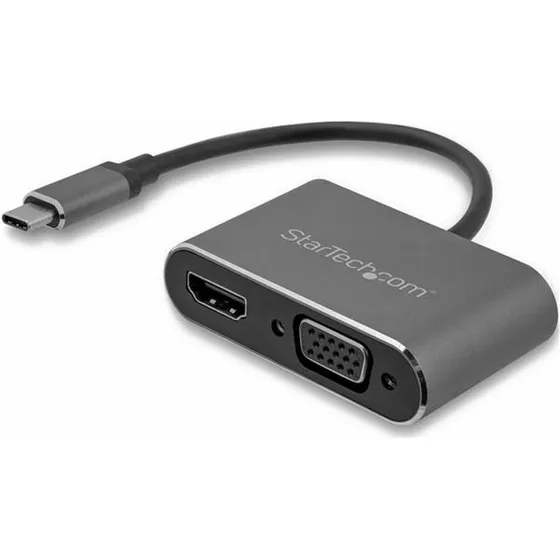 StarTech CDP2HDVGA USB-C til HDMI/VGA Adapter, Space Grey