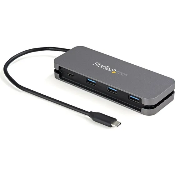 StarTech USB-C Hub 4-ports (3x USB-A, 1x USB-C) - Sort/Grå