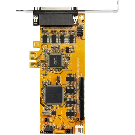 StarTech.com 8-Port PCIe RS232 Serial Adapter, Gul, Lavprofil