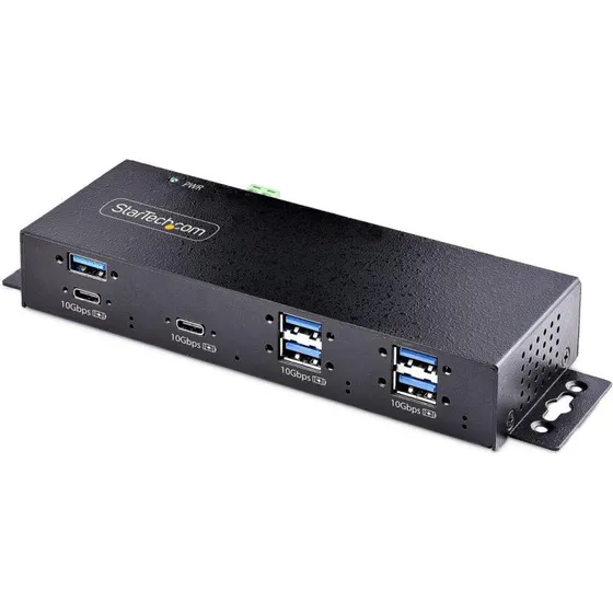StarTech HB31C5A2CME 7-Port USB 3.2 Gen 2 Hub, 10 Gbit/s, Metal, TAA-kompatibel