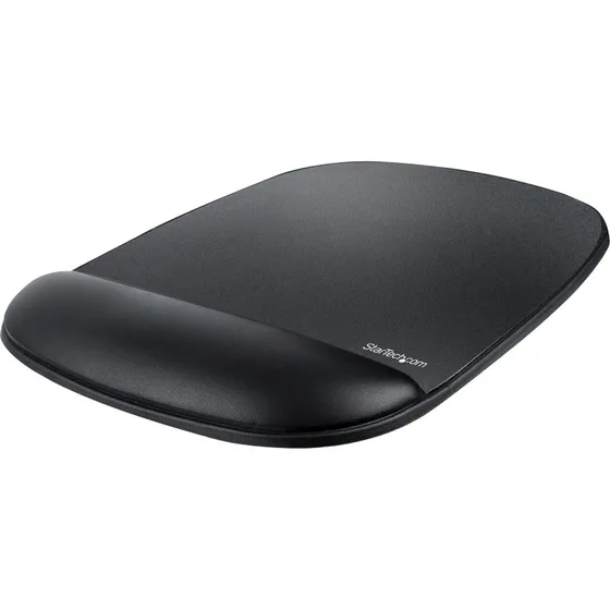 StarTech B-ERGO-MOUSE-PAD Sort, Ergonomisk Musemåtte med Håndledsstøtte