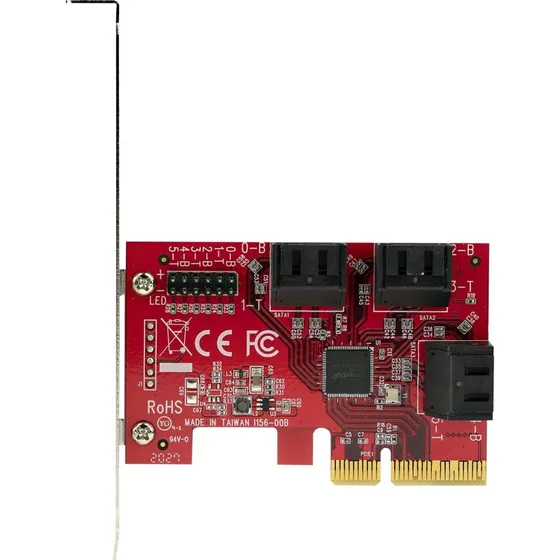 StarTech.com 6P6G-PCIE-SATA-CARD, 6-port SATA PCIe-kort, 6Gbps, lavprofil