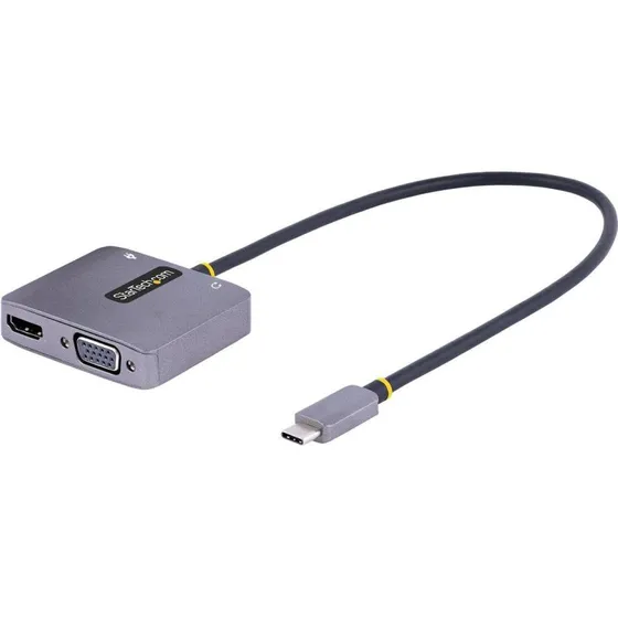 Startech USB-C til HDMI/VGA adapter, grå