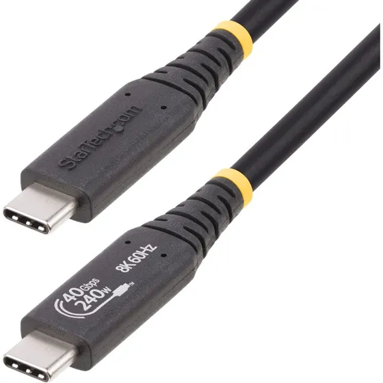 StarTech USB4 40Gbps USB-C Kabel 50cm Sort