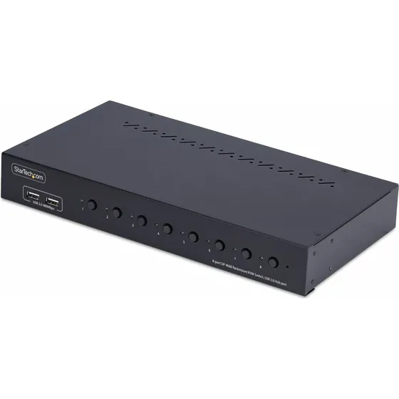 StarTech.com 8-Port DisplayPort KVM Switch 4K 60Hz med Rack Mount