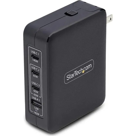 StarTech 3114GCU-WALL-CHARGER 140W 3x USB-C + USB-A