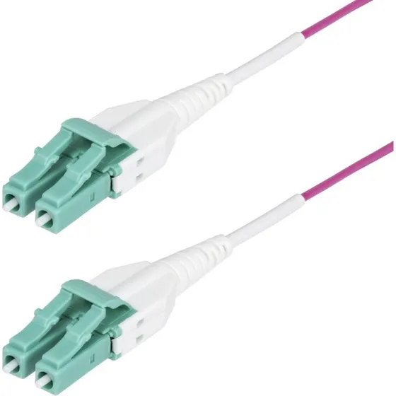 Startech OM4 LC-LC Fiberoptisk Patchkabel, Violet, 10 m