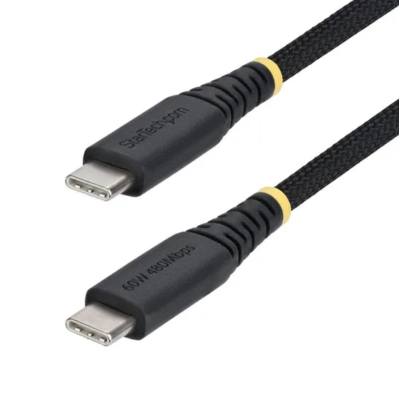 StarTech USB-C til USB-C kabel 2 m, 60 W, sort