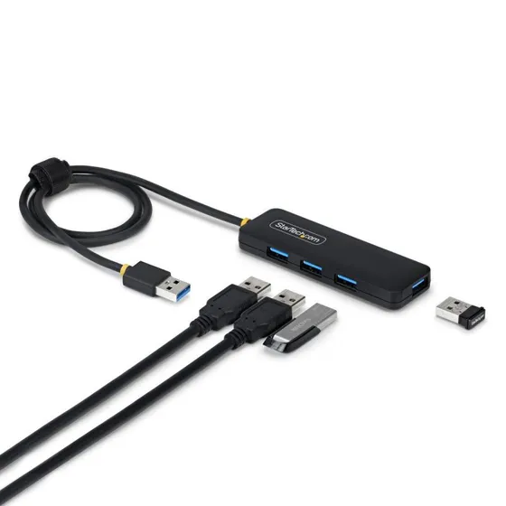 StarTech H5A4A-USB-HUB-2 4-port USB-A 3.2 Gen 1 USB-C Hub, sort